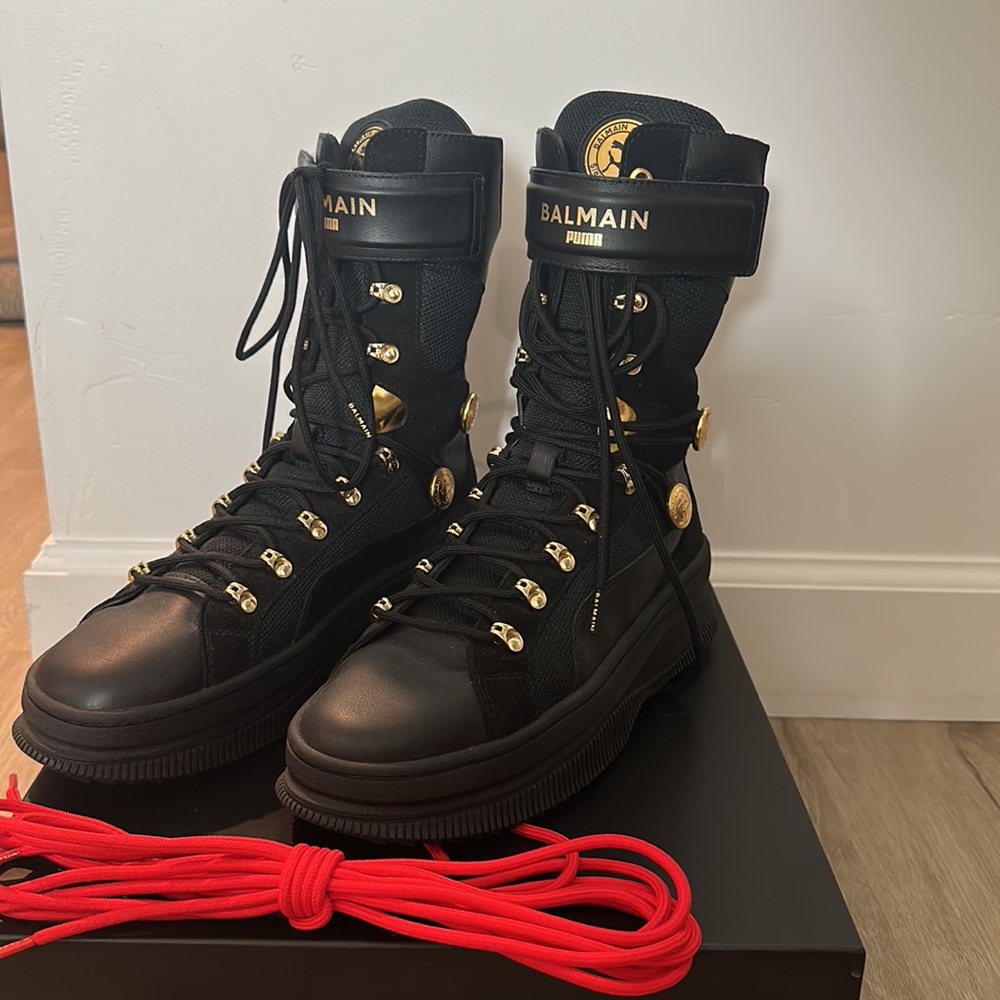 Balmain Puma Sneaker Deva Boots NIB sz 40 9 Cara Delevingne Collab